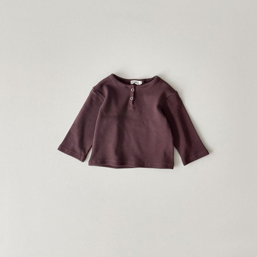 Waffle Button Tee