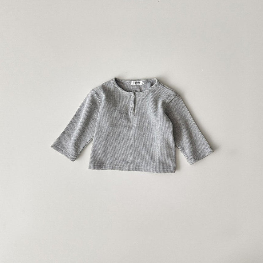 Waffle Button Tee