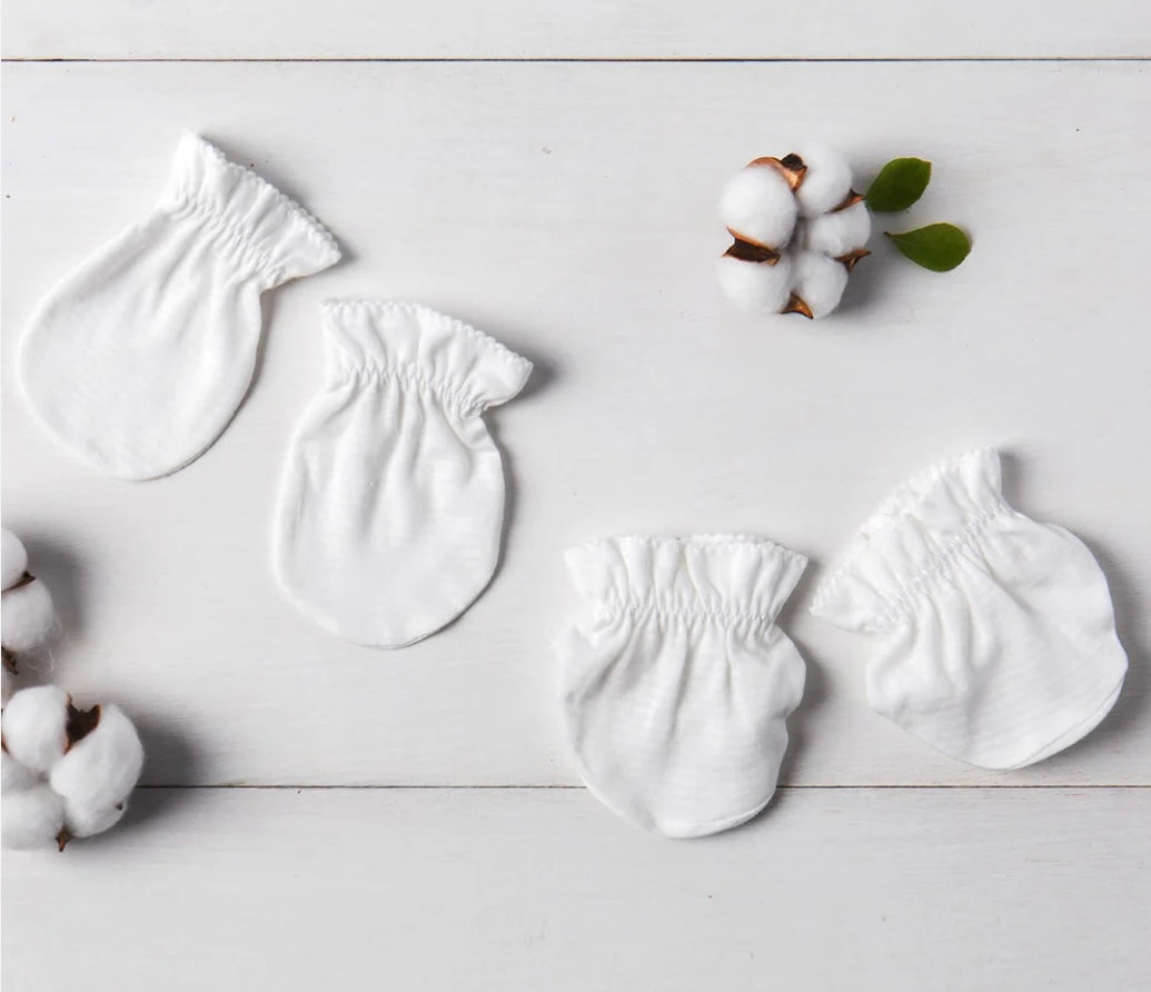 Organic Cotton Newborn Mittens