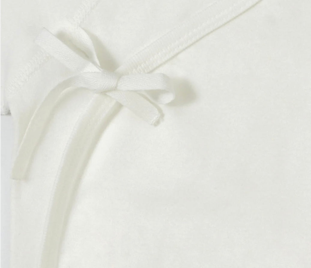Organic Cotton Newborn Wrapover Bodysuit