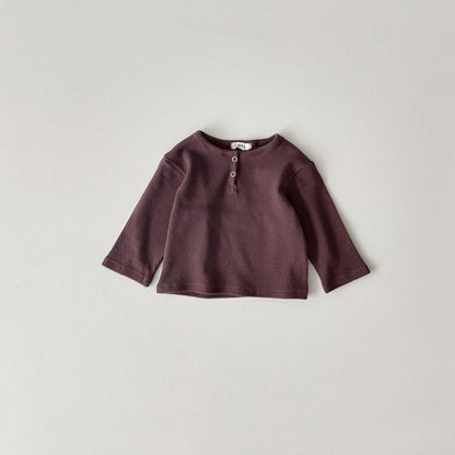 Waffle Button Tee