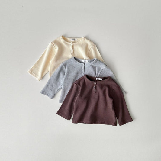 Waffle Button Tee