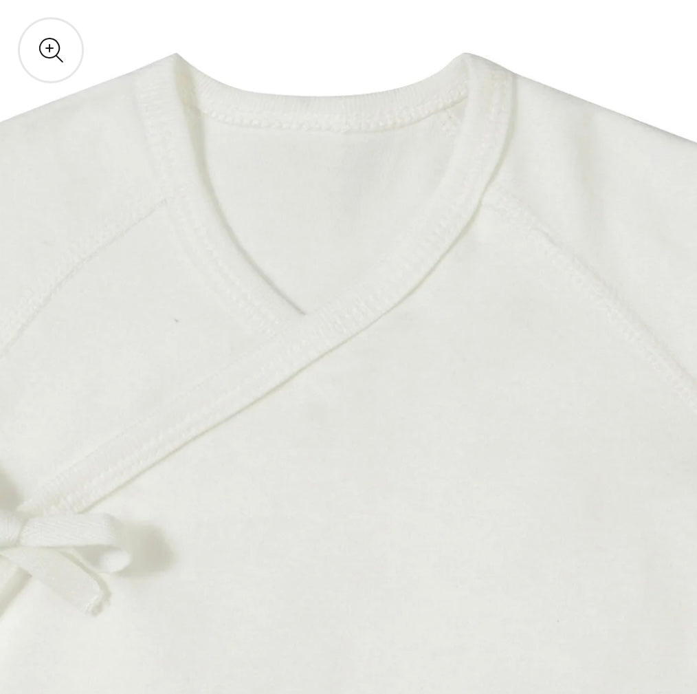 Organic Cotton Newborn Wrapover Bodysuit