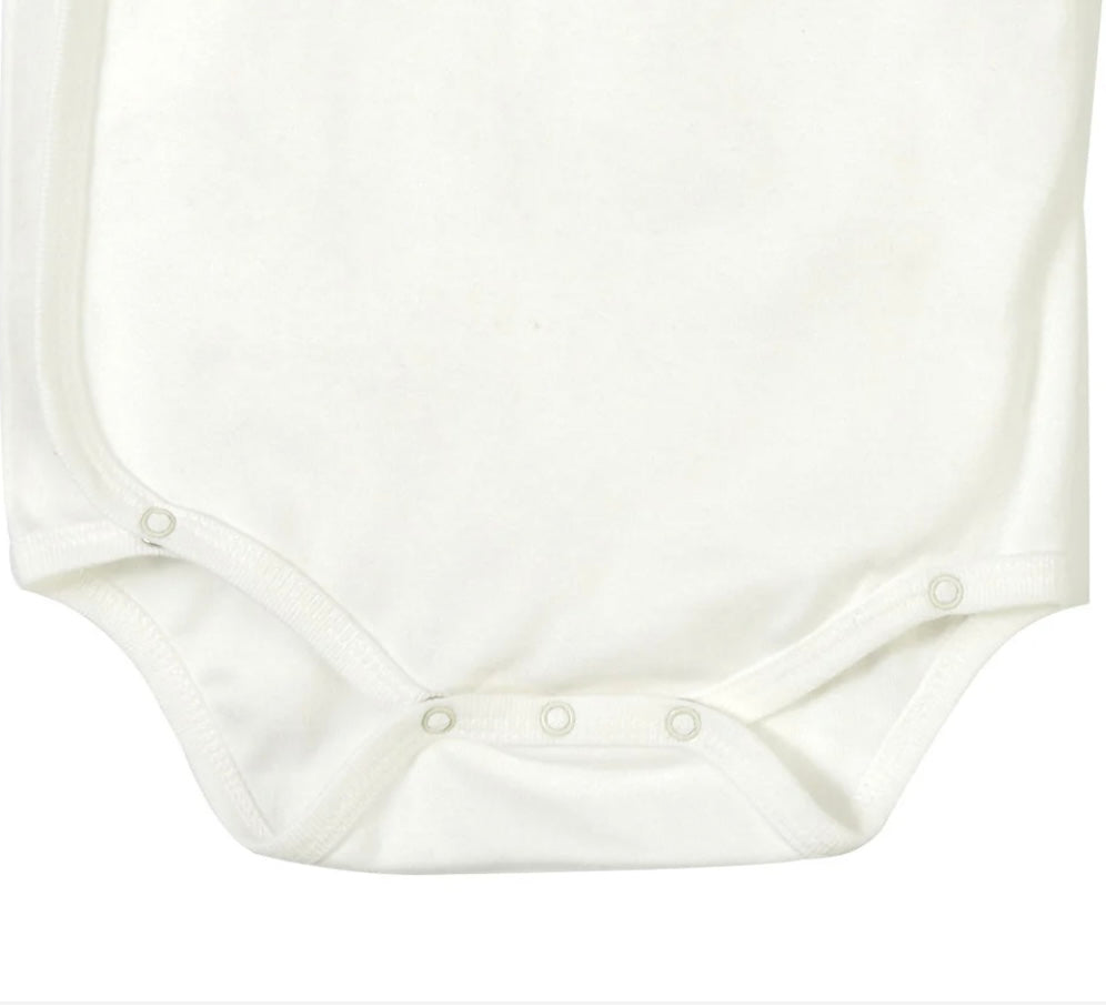 Organic Cotton Newborn Wrapover Bodysuit