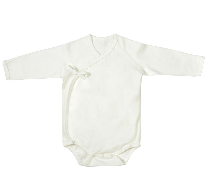 Organic Cotton Newborn Wrapover Bodysuit