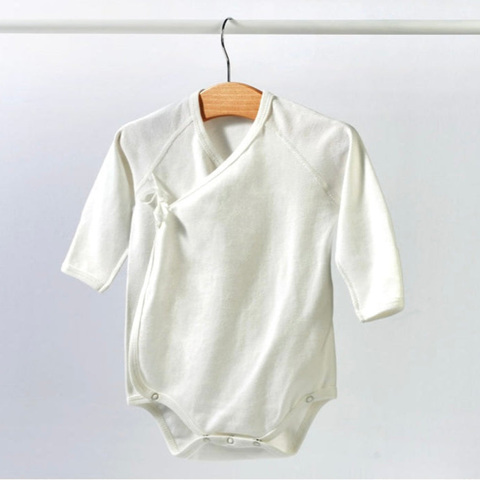 Organic Cotton Newborn Wrapover Bodysuit